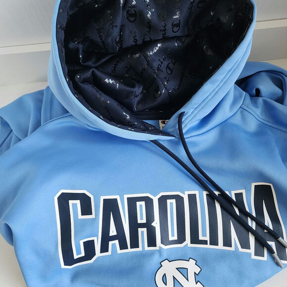 Champion UNC University of North Carolina Blue Pullover Hoodie Men's Size XL - Picture 6 of 7